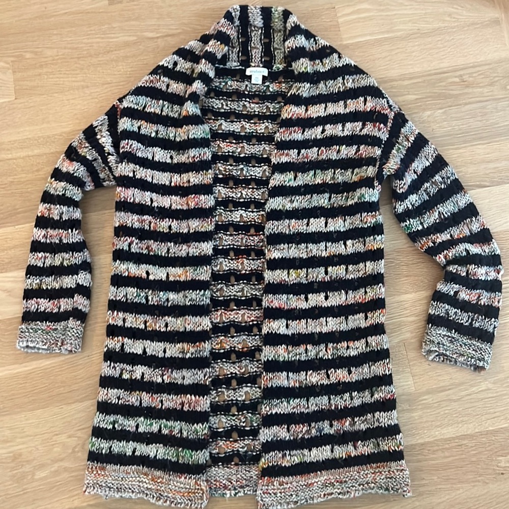 Sundance Long Cardigan Crochet Multicolor